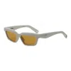 Jacquemus Ladies Black Rectangular Sunglasses Jac/62 C3 In ["brown"]