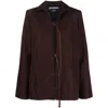 Jacquemus Woman Blazer Cocoa Size 6 Viscose, Linen In Brown