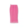 Jacquemus Ladies Multi-pink La Jupe Gelato Knitted Skirt In Pink