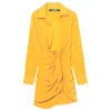 Jacquemus Ladies Orange Bahia Sash Mini Dress In Orange