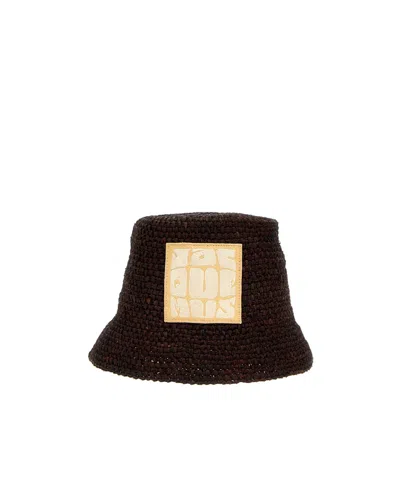 Jacquemus Lafite Fisherman's Hat In Black