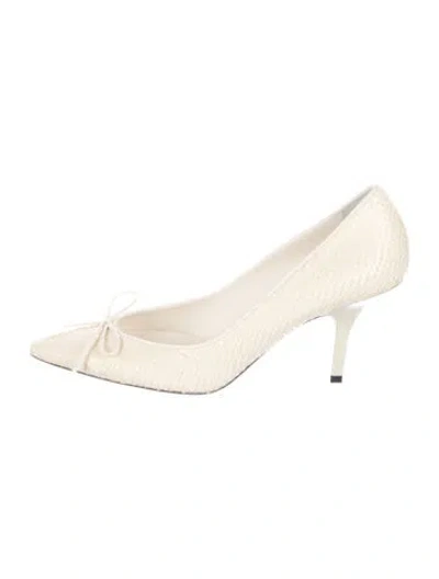 Pre-owned Jacquemus Lambskin Pumps In Neutrals