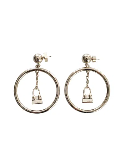 Jacquemus L`anneau Chiquito Circle Earrings In Bronze