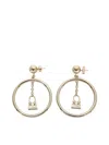 JACQUEMUS L`ANNEAU CHIQUITO EARRINGS WITH CIRCLE PENDANT,213JW200.5840 091