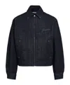 Jacquemus Lapel Long Sleeve Casual Jacket In Blue