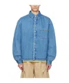 Jacquemus La Chemise Boulanger Shirt Jacket In Blue