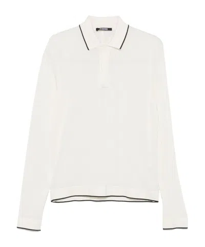 JACQUEMUS LAPEL LONG-SLEEVED POLO SHIRT
