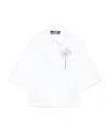 Jacquemus White Shirt With Front And Back Print In Cotton Man In White