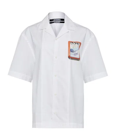 Jacquemus Graphic Print Shirt In White