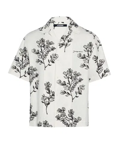 JACQUEMUS LAPEL SHORT-SLEEVED SHIRT