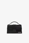 Jacquemus Calf Leather Rectangular Mini Bag With Handle In Black