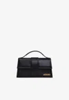 Jacquemus Large Bambino Leather Crossbody Bag In Black