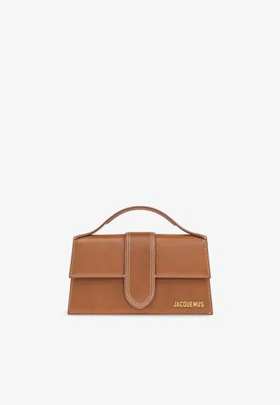 JACQUEMUS LARGE BAMBINO LEATHER CROSSBODY BAG