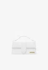 Jacquemus Large Bambino Leather Shoulder Bag In White