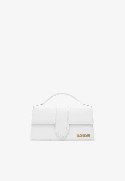 JACQUEMUS LARGE BAMBINO LEATHER SHOULDER BAG