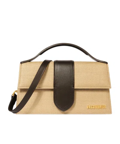 Jacquemus Large Bambino Shoulder Bag In Brown