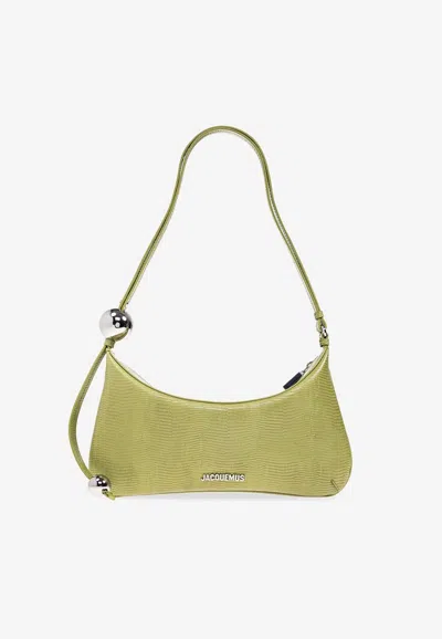 Jacquemus Le Bisou En Cuir In Green