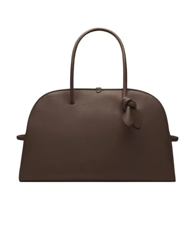 Jacquemus Large Bowling Shoulder Bag In Green