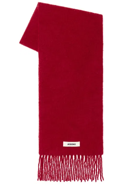 Jacquemus Large Echarpe Carro In Red