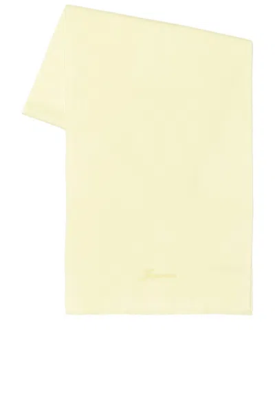 Jacquemus Large Echarpe Cashmere Tailleur In White