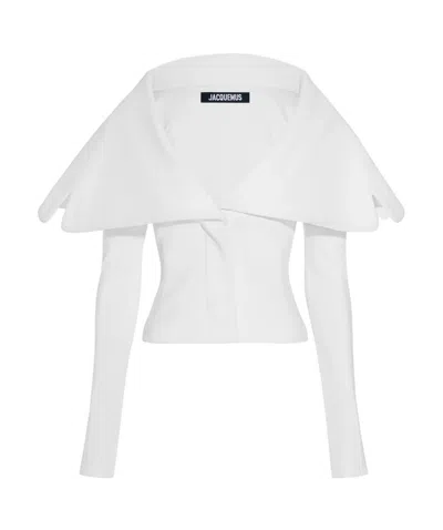 JACQUEMUS JACQUEMUS LA VESTE GIACCA DRAPED COLLAR JACKET