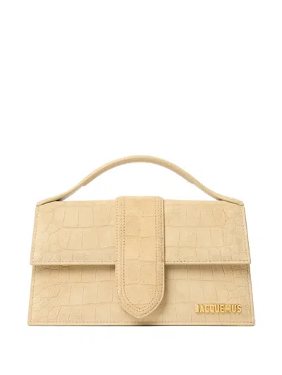 Jacquemus Large Le Bambino Handbag In Neutral