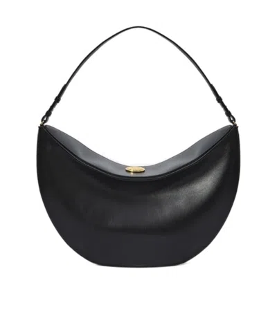 Jacquemus Large Oval Shoulder Bag In Black