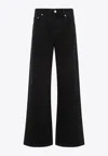 Jacquemus Le De-nimes Droit Jeans Women In Black