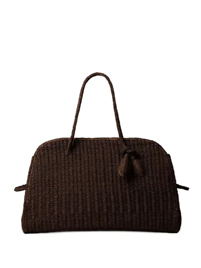 Jacquemus Large Turismo Tote Bag In Brown
