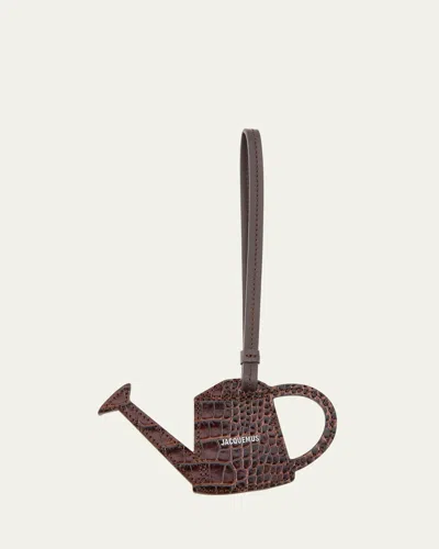 Jacquemus L'arrosoir Watering Can Bag Charm In Brown