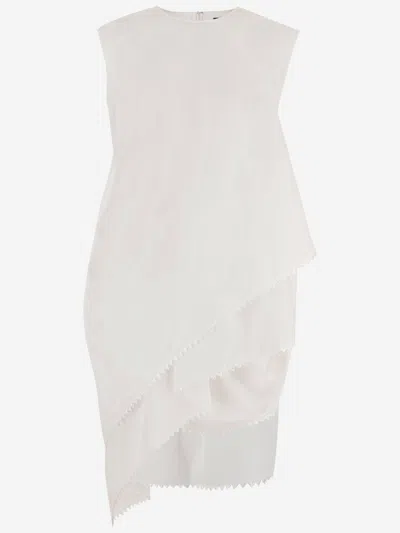 Jacquemus White Minimalist Sleeveless A-line Dress