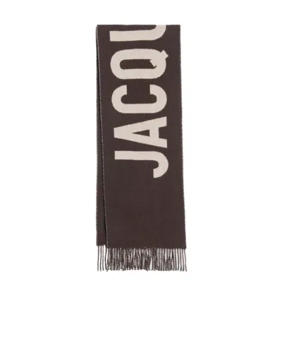 Jacquemus L'écharpe  Virgin-wool Scarf In Black