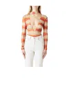 Jacquemus Le Abanaba Semi-sheer Bodysuit In White