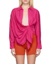 Jacquemus La Chemise Bahia Shirt In Pink