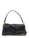 JACQUEMUS LE BAMBIMOU BLACK SHOULDER BAG WITH MAGNETIC FASTENING AND LOGO DETAIL IN LEATHER WOMAN