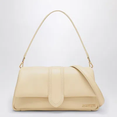 JACQUEMUS LE BAMBIMOU IVORY LEATHER BAG