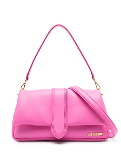 Jacquemus Le Bambimou Leather Bag In Fuchsia