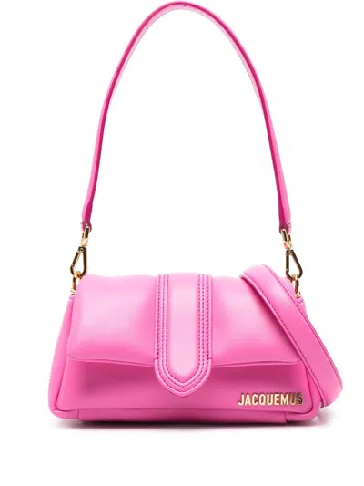 Jacquemus Le Bambimou Padded Leather Shoulder Bag In Rosa