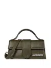 Jacquemus Shoulder Le Grand Bambino Olive Green In Green