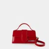 Jacquemus Le Grand Bambino Leather Top Handle Bag In Red