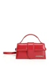 Jacquemus Rectangular Smooth Top Handle Shoulder Bag In Red