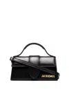 Jacquemus Le Bambino Small Leather Shoulder Bag In Black  