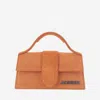 Jacquemus Womens Terracotta Le Bambino Leather Top Handle Bag In Brown