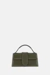 Jacquemus Womens Dark Khaki Le Grand Bambino Leather Top-handle Bag In Green
