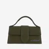 Jacquemus Womens Dark Khaki Le Grand Bambino Leather Top-handle Bag In Green