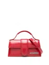 Jacquemus Le Bambino Red Handbag With Removable Shoulder Strap In Leather Woman In Red