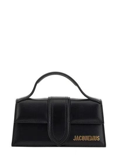 Jacquemus Le Bambino Leather Tote In Black