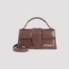 Jacquemus Calf Leather Shoulder Bag With Detachable Strap In Brown