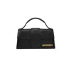 Jacquemus Le Bambino Small Leather Shoulder Bag In Black