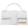 Jacquemus Leather Le Grand Bambino Shoulder Bag In White